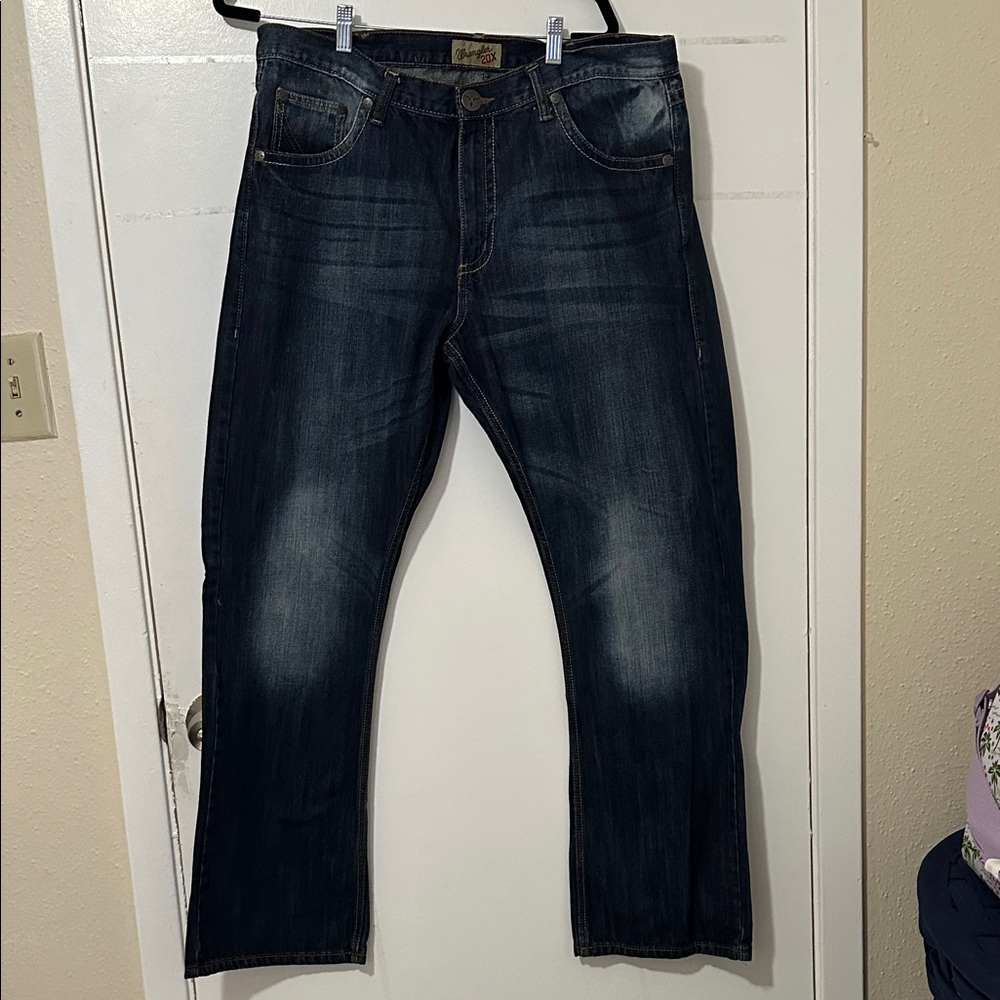 Wrangler Dark Blue Relaxed Fit Jeans